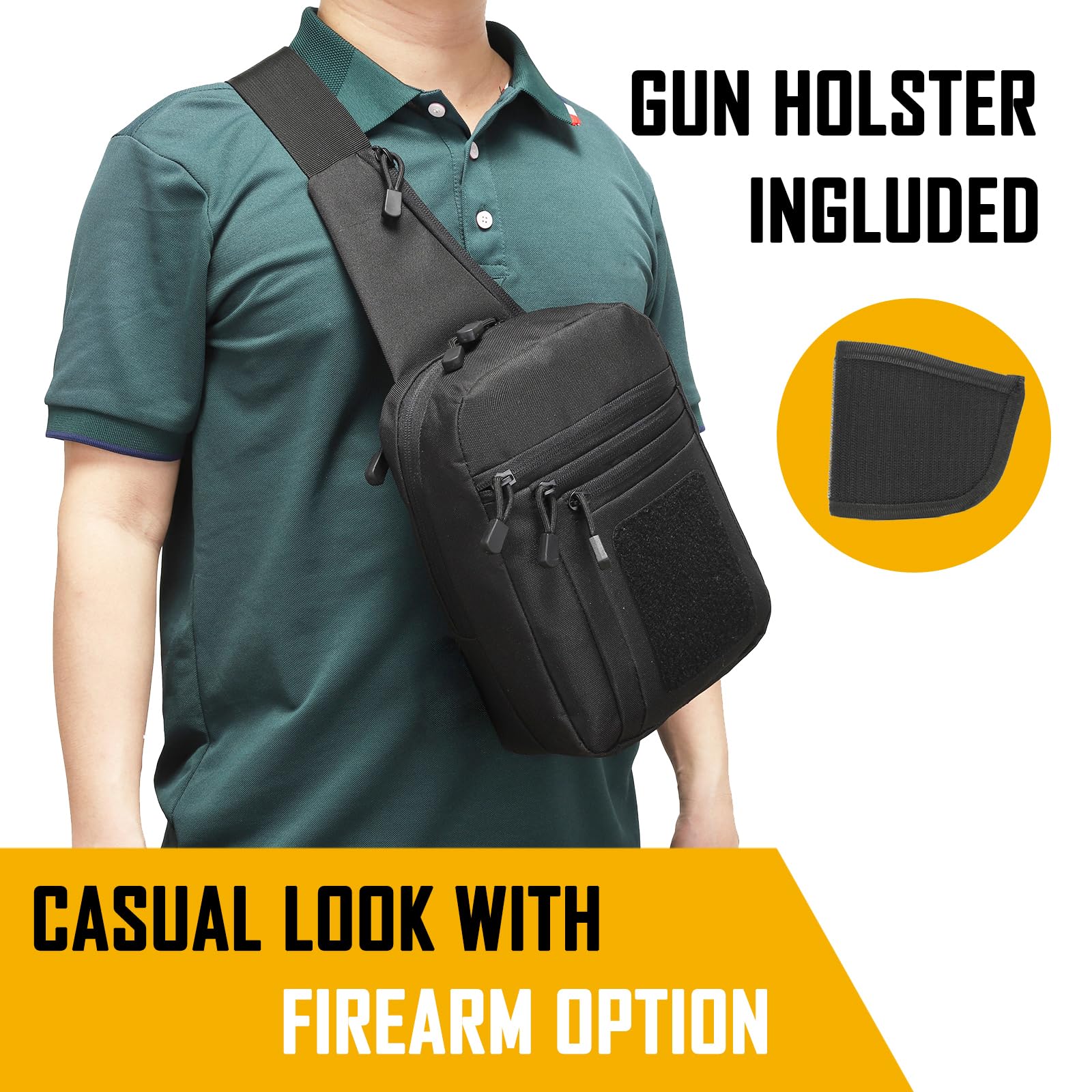 Concealed Carry Crossbody Bag  - огляд і ціна Edc Carry Bag For Men