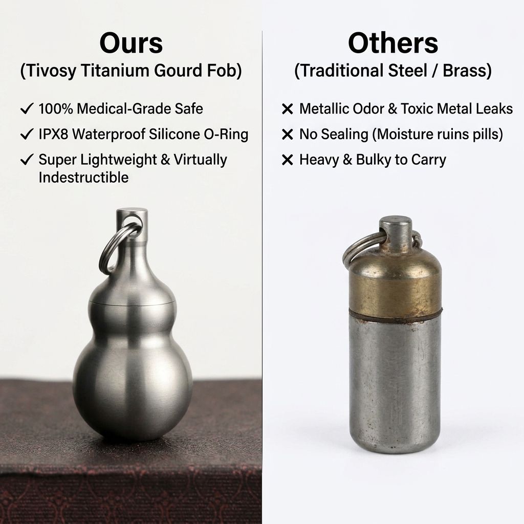 Tivosy Pure Titanium Lucky Gou - огляд і ціна Pill Fob Capsule