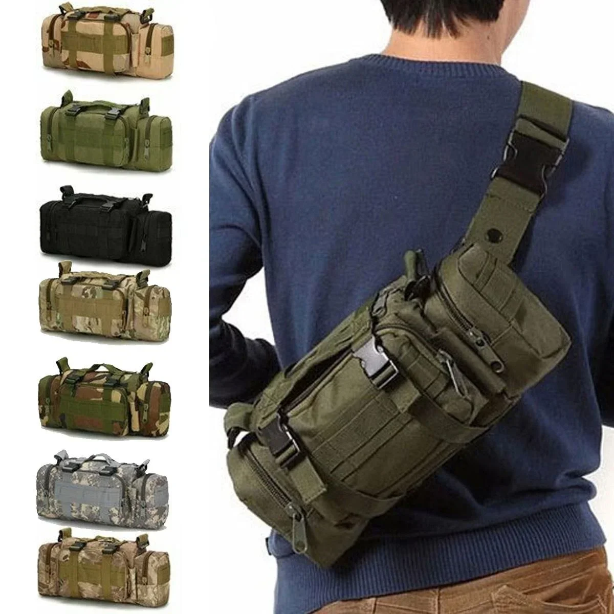 Duffel Waist Bag Molle Waterpr - огляд і ціна Edc Carry Bag For Men