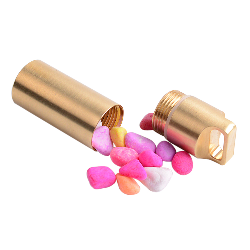 Brass Airtight Watertight Stor - огляд і ціна Pill Fob Capsule