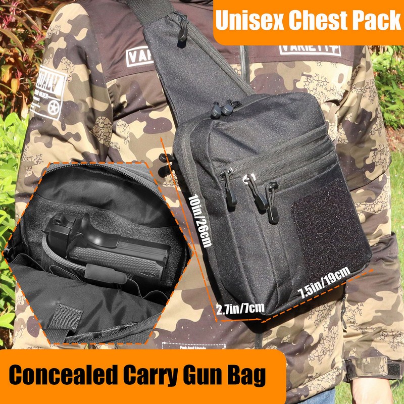 New Tactical Chest Bag Pistol  - огляд і ціна Edc Carry Bag For Men