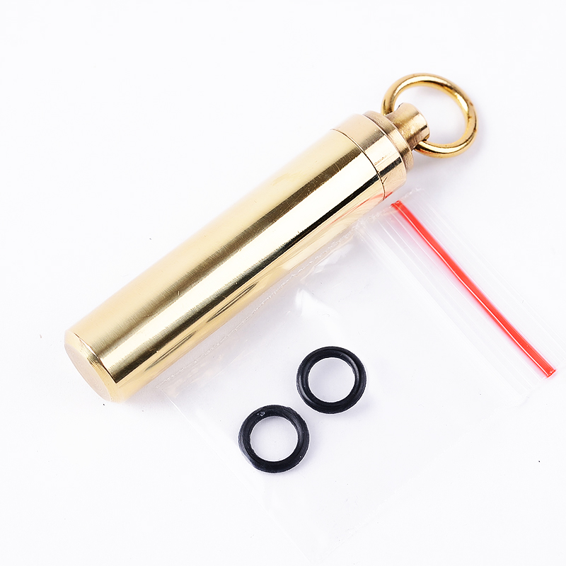 1 PC Solid Brass Waterproof Pi - огляд і ціна Pill Fob Capsule