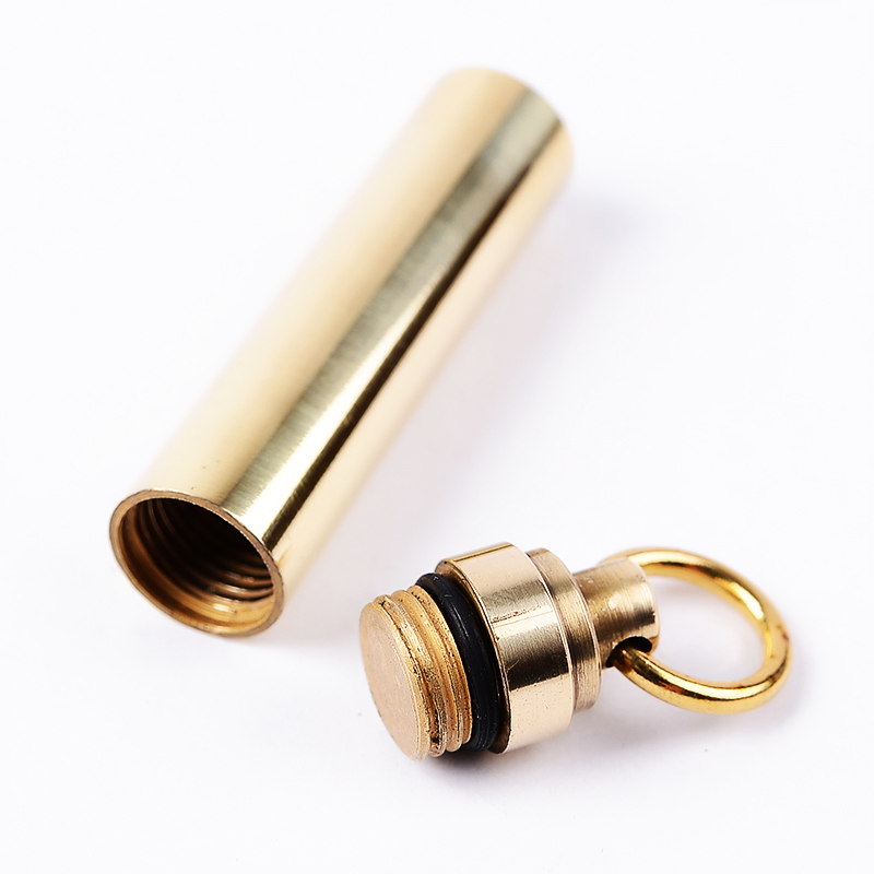 1 PC Solid Brass Waterproof Pi - огляд і ціна Pill Fob Capsule