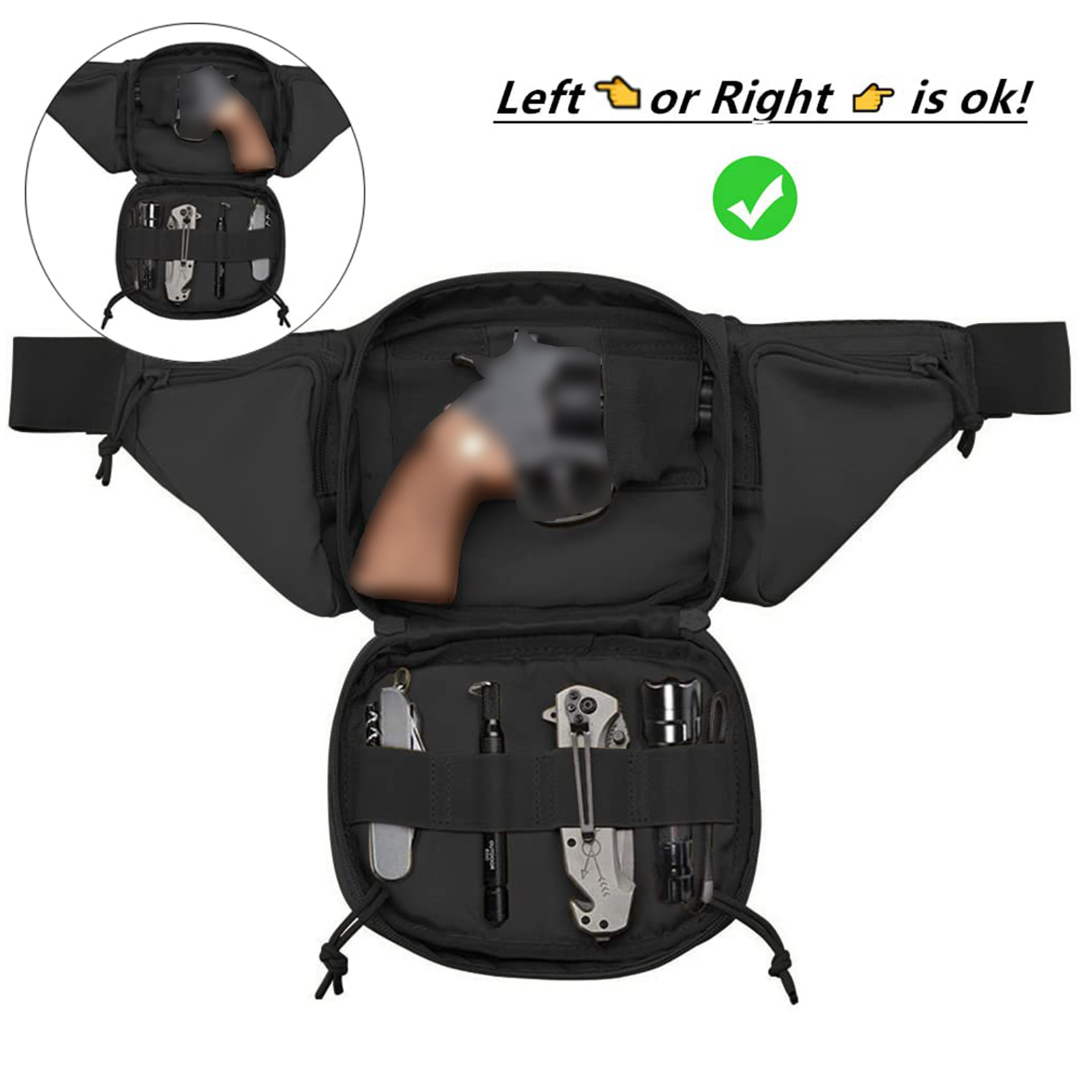 Tactical Fanny Pack Gun Holste - огляд і ціна Edc Carry Bag For Men