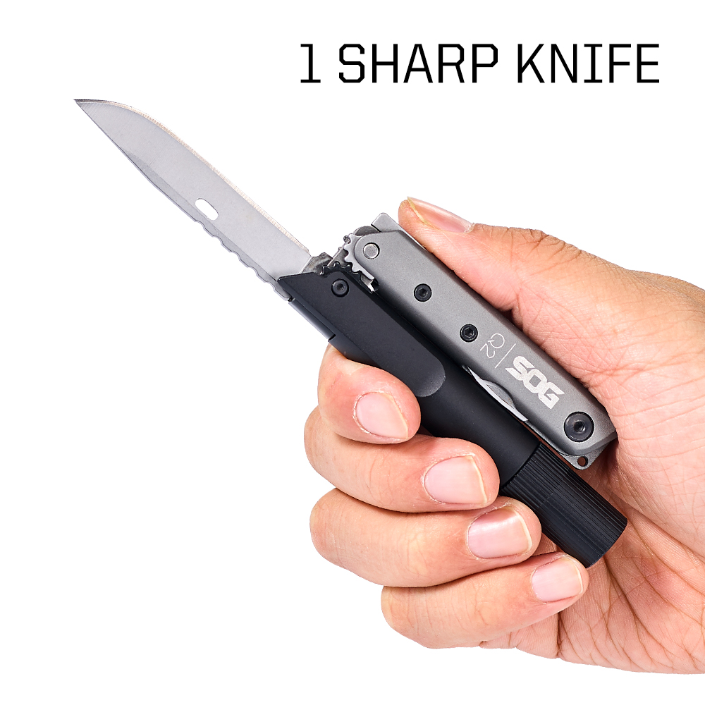 SOG BATON Q2 4 in 1 Multi-Tool - огляд і ціна Edc Carry Flashlight