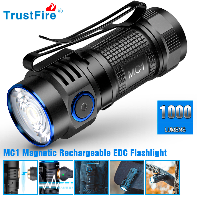 Trustfire MC1 Usb Rechargeable - огляд і ціна Edc Carry Flashlight